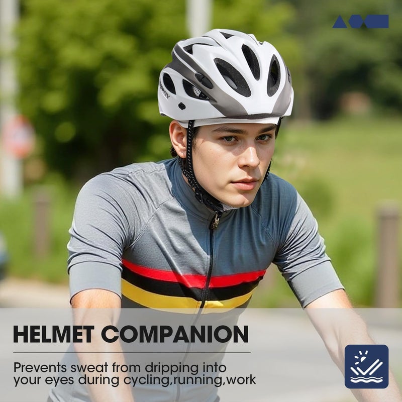 SUNMECI 2 Pcs Cooling Breathable Mesh Skull Cap for Men Women Lightweight Quick Dry Cycling Moto Helmet Hard Hat Liner - Image 4